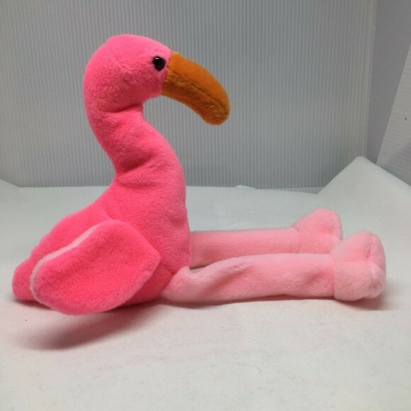 Ty Beanie Baby Pinky Flamingo Plush Stuffed Animal Retired W Tag Feb 13 1999 - Picture 5 of 9